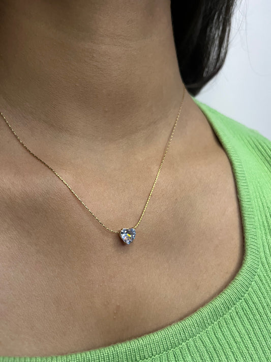 Heart of stone (blue) chain