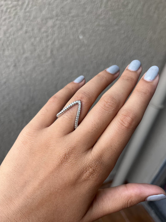 Trendy Vee Ring (silver)